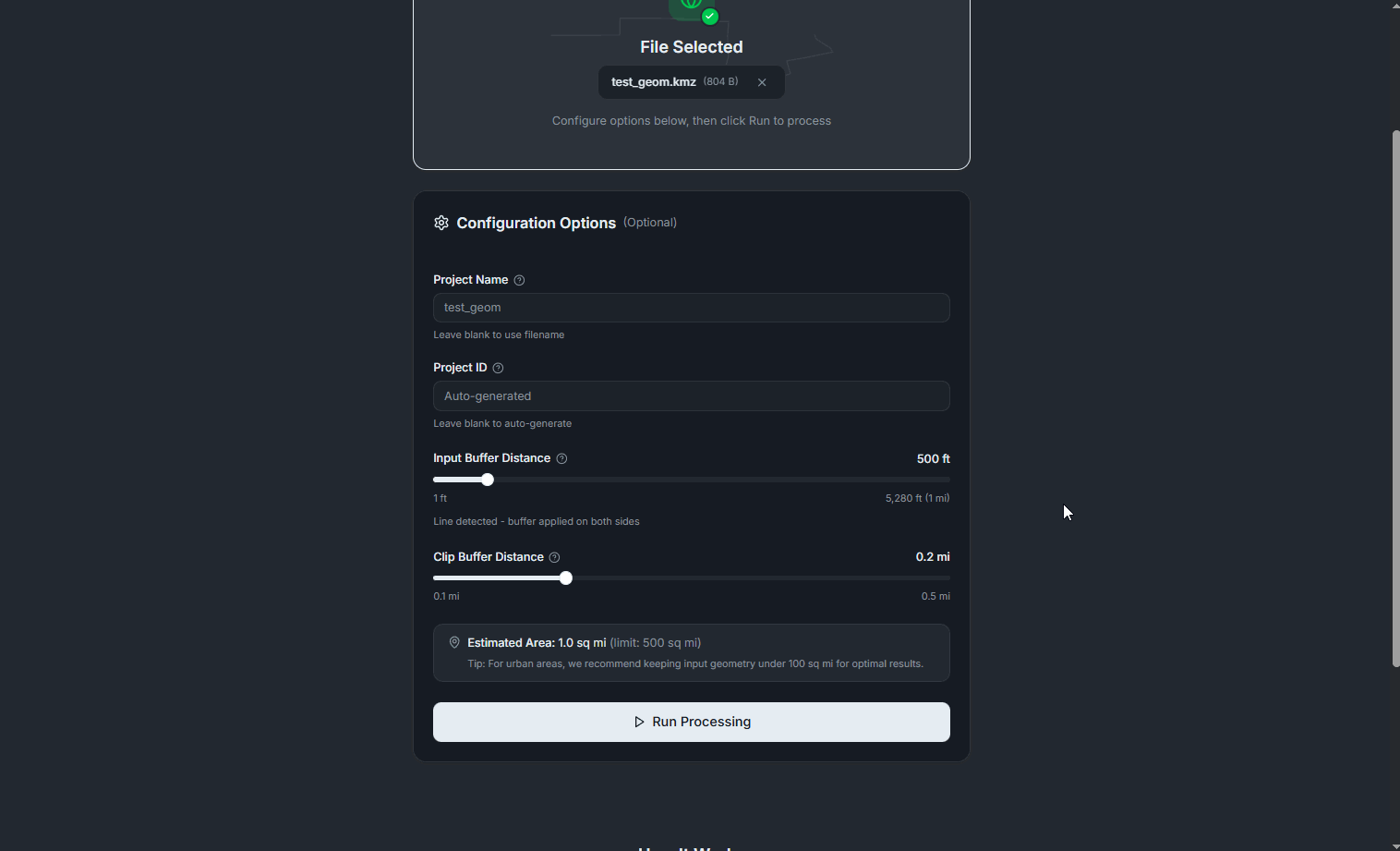 Processing progress screen with layer-by-layer updates